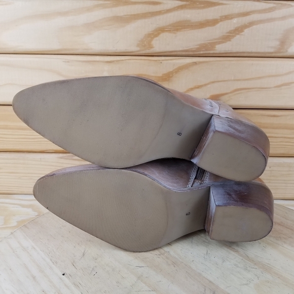 ROAN by Bed Stu AGGIE Leather Distressed Western Booties Ankle Boot Side Zip NEW - Picture 10 of 11